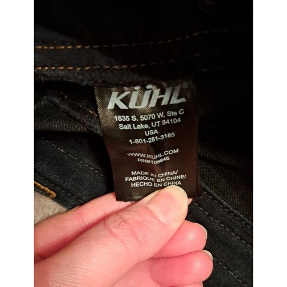 Kuhl Pants Women's 2 Short Skinny Navy-Blue Contour Stretch Waist Ankle Neutral - Picture 14 of 16